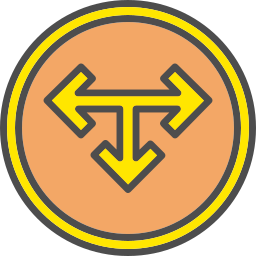 T junction icon