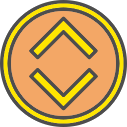 Up and down arrows icon