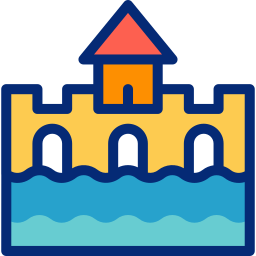 Inflatable castle icon