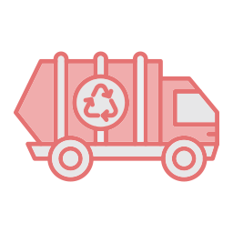 Trash truck icon