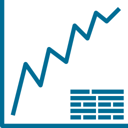 gráfico de linha Ícone