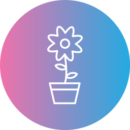 Flower pot icon