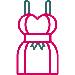 Bride dress icon