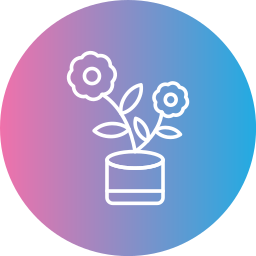 Flower pot icon