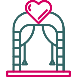 Wedding arch icon