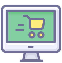 Online shopping icon