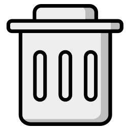 Trash bin icon