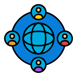 globales netzwerk icon