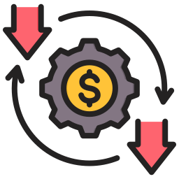 coût réduit Icône