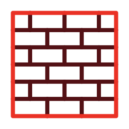 Brick wall icon