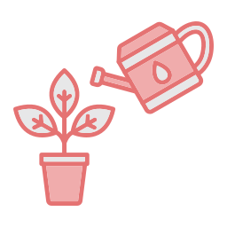 Watering plant icon