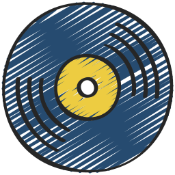 Vinyl disc icon