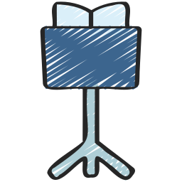 Music stand icon