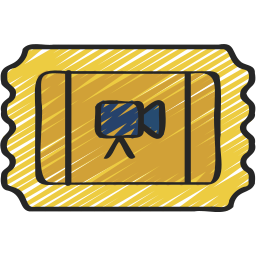 Cinema ticket icon