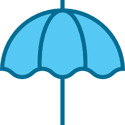 Sun umbrella icon