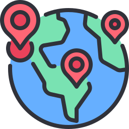 World map icon