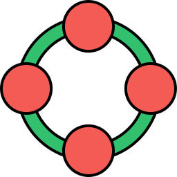 Circle grid icon