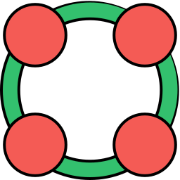 Circle grid icon