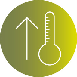 hausse de température Icône