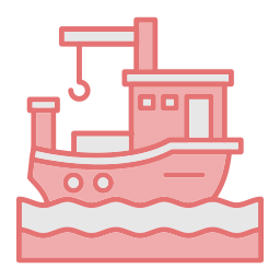 Fishing boat icon