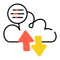 Cloud transfer icon