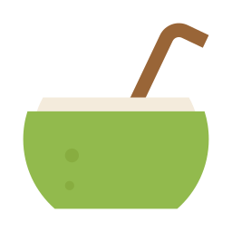 Coconut drink icon