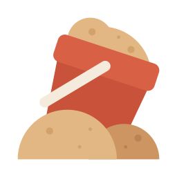 Sand bucket icon