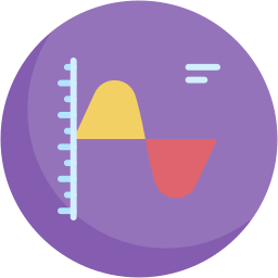 gráfico de spline Ícone