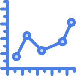 grafico a linee icona