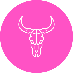 Bull skull icon