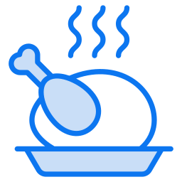 gebratenes hühnchen icon