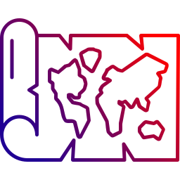 mapa mundial Ícone