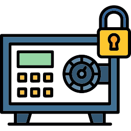 cassetta di sicurezza icona