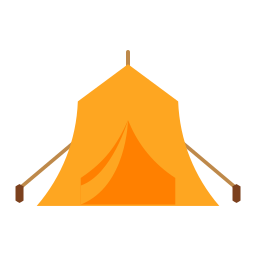 Camping tent icon