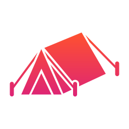 Camping tent icon