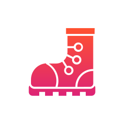 Hiking shoe icon