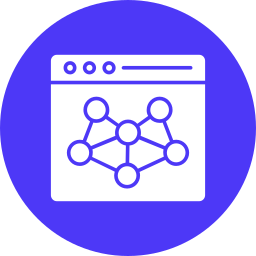 Network algorithm icon