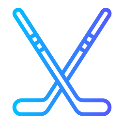 Hockey sticks icon