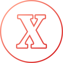 Letter x icon