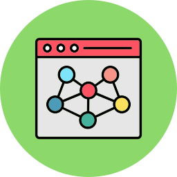 Network algorithm icon