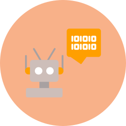 Robot assistant icon