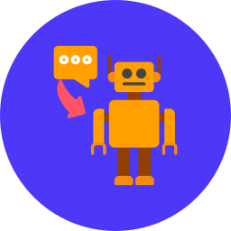 Robot assistant icon