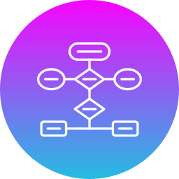 diagramma di flusso icona