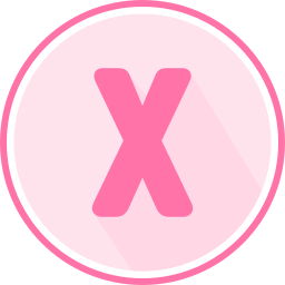 Letter x icon