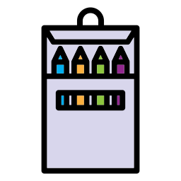 Pencil color icon