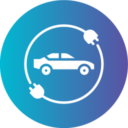 Electric car icon