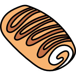 Roll cake icon