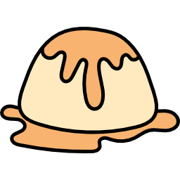 Creme caramel icon