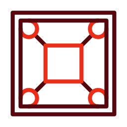 Carrom board game icon