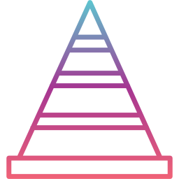 grafico a piramide icona